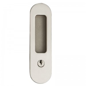 1701 Sliding Door Lock Invisible Recessed Handle Latch Pocket Door Lock for Sliding Wood Furniture Hardware