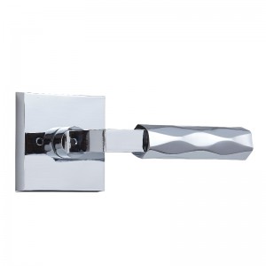 S7131 Heavy Duty Square Keyless Privacy Door Lock  with Unique Diamond Knurled Design