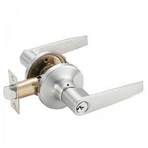 3821SN keyed Entry door lock tubular lever set