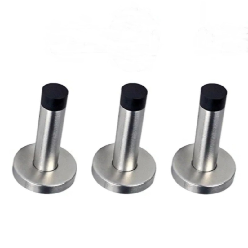 MD005SS Stainless Steel Door Stopper to Protect Walls and Doors for Bedroom, Office, Kitchen, Garage
