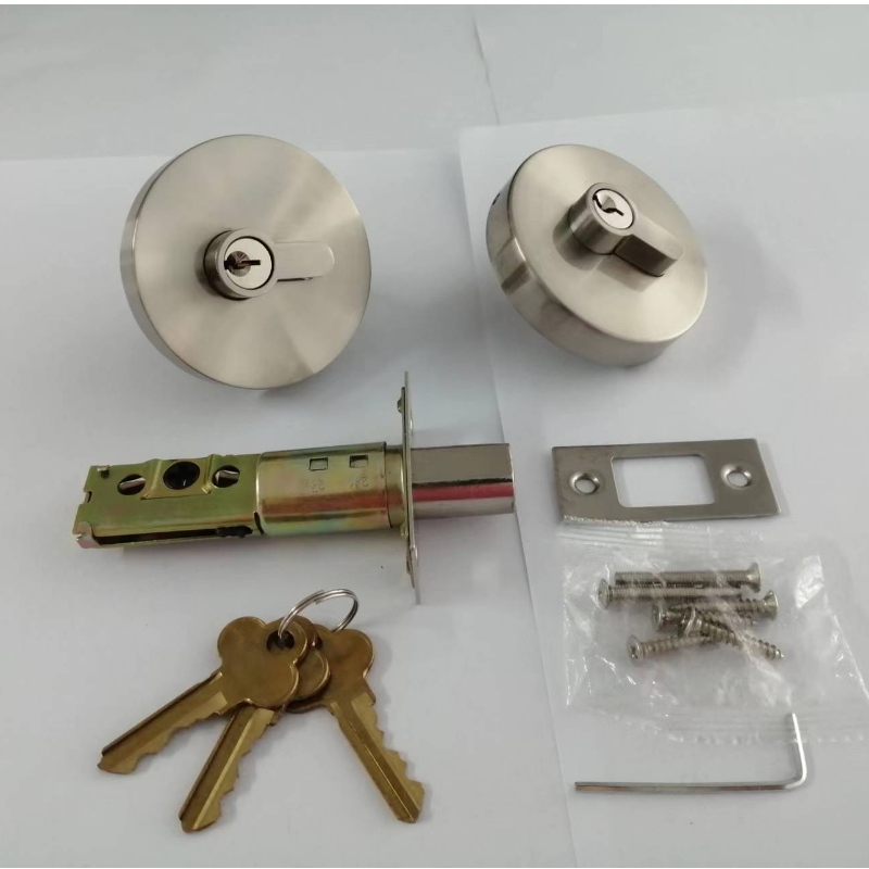 7341SN-D High quality Round security Keyde Entry door  lock, Double Cylinder deadbolt lock