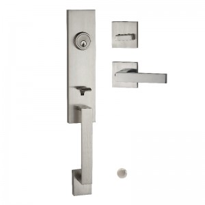 9101SN Front door Keyed Entry Handle Set Tubular Lock, High-Grade Security and Modern Hardware