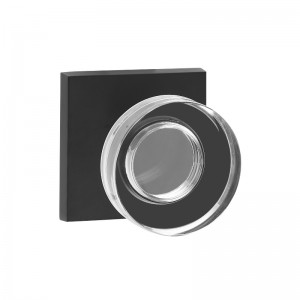 S2601 Modern Disc Shape Crystal Door Knob, Passage Set, High Grade Door Lock Keyless