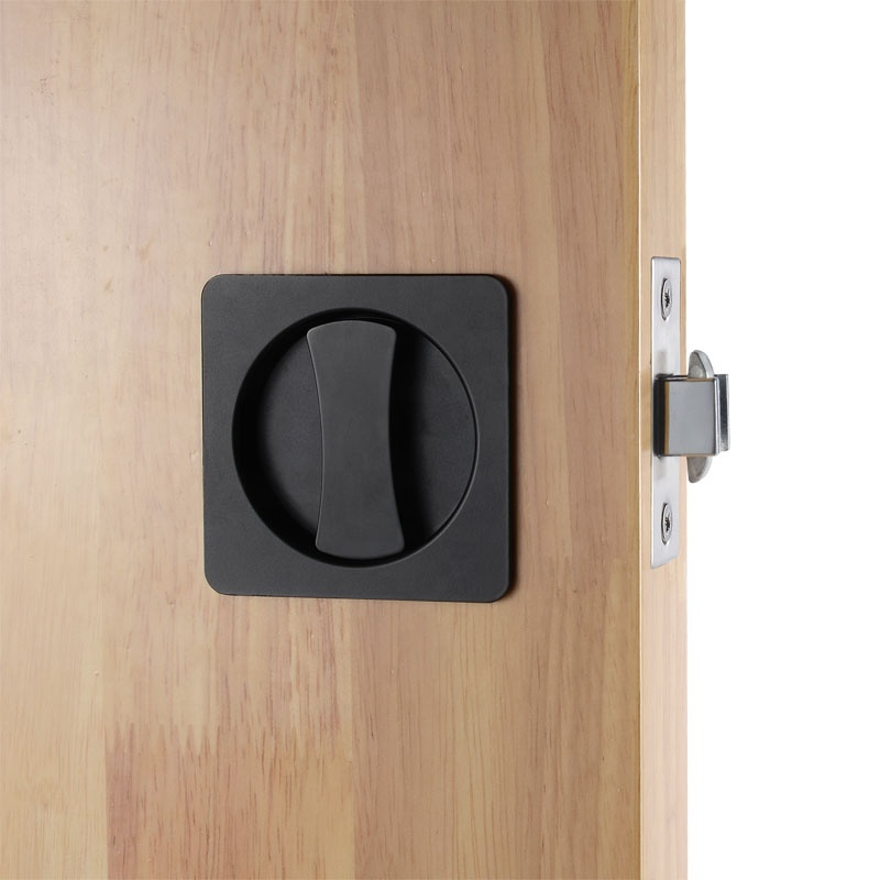 Y1001BL-ET Keyed Entry Square shape Pocket Sliding door lock