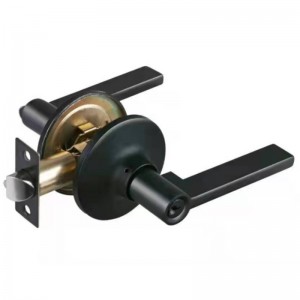 7303  Zinc Grade 3 Certificated Leverset Lever Lock, Good Quality Keyed Entry Lever Set, Matte Black